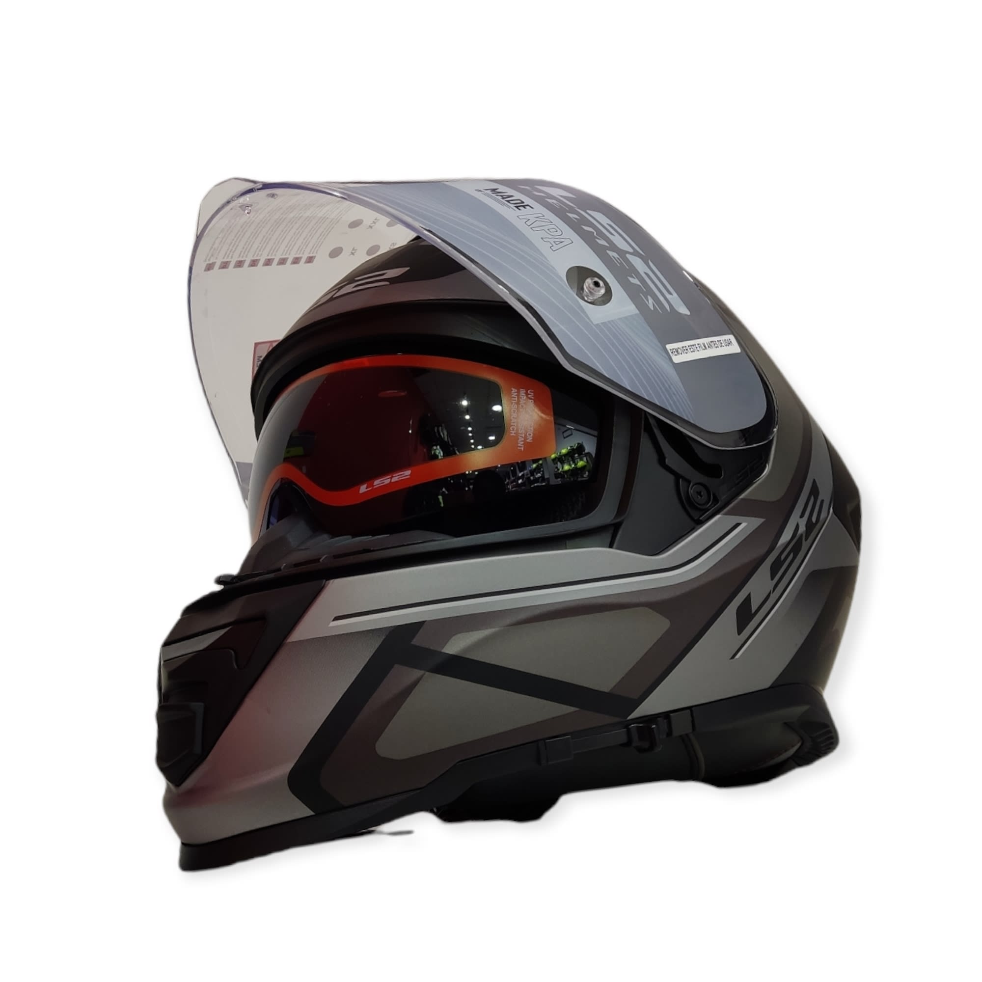 CASCO LS2 FF 800 STORM FASTER MAT TITANIO
