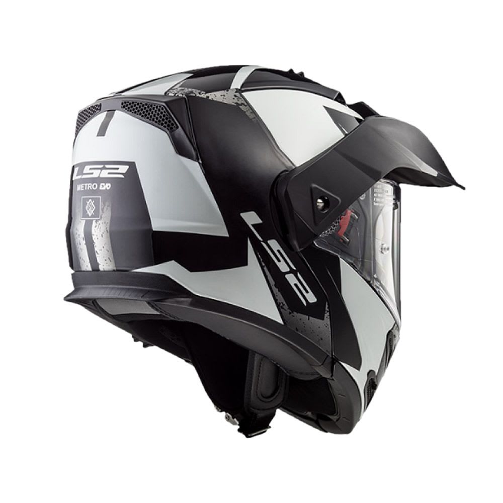 CASCO LS2 FF 324 METRO EVO SUB NEGRO BCO "LIGHT MATE"