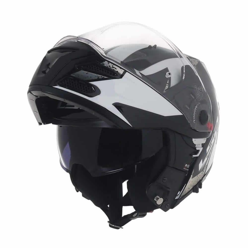 CASCO LS2 FF 324 METRO EVO SUB NEGRO BCO "LIGHT MATE"