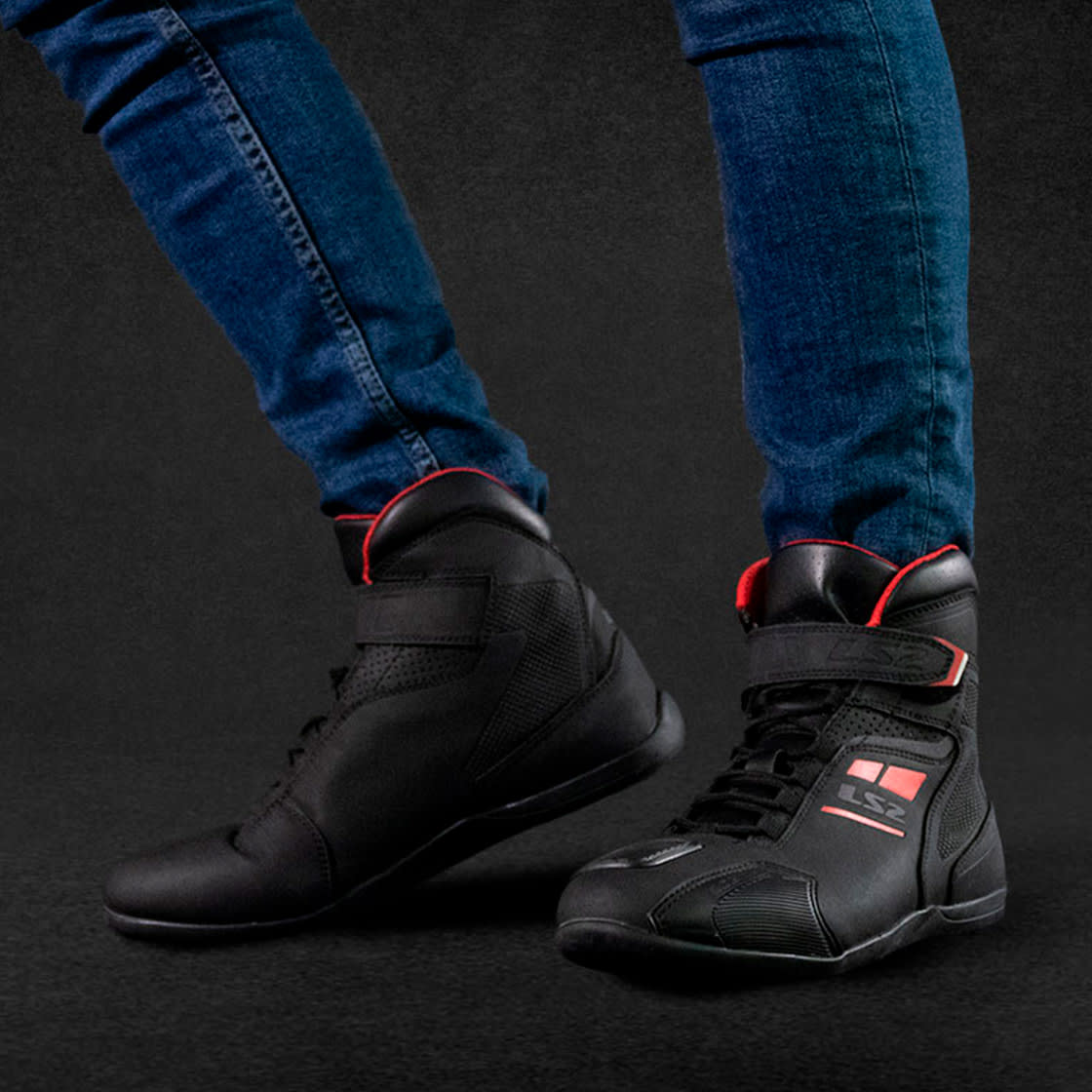 BOTA LS2 GARRA NEGRA AMARILLA HOMBRE