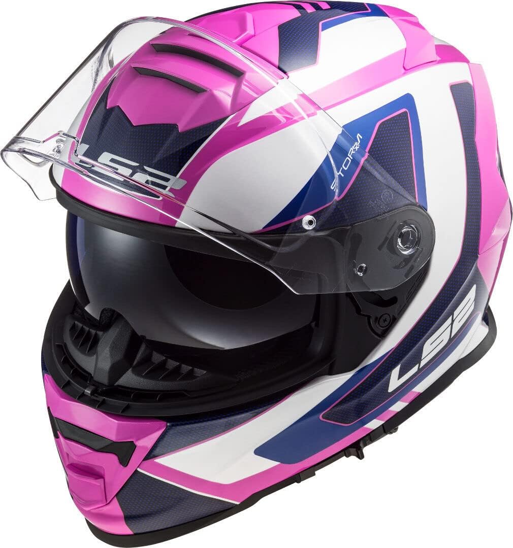 CASCO LS2 FF 800 STORM TECHY WHITE PINK