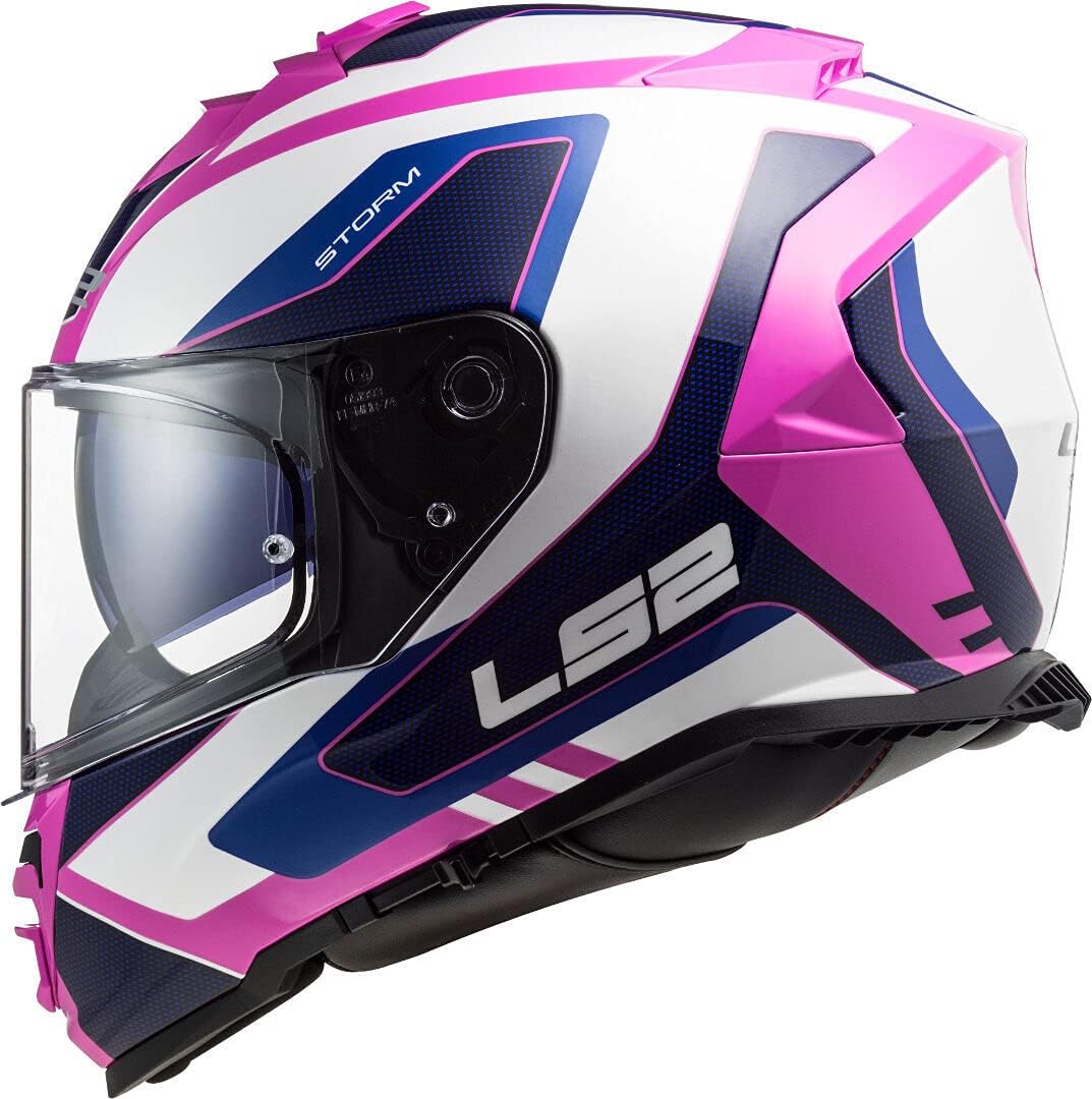 CASCO LS2 FF 800 STORM TECHY WHITE PINK