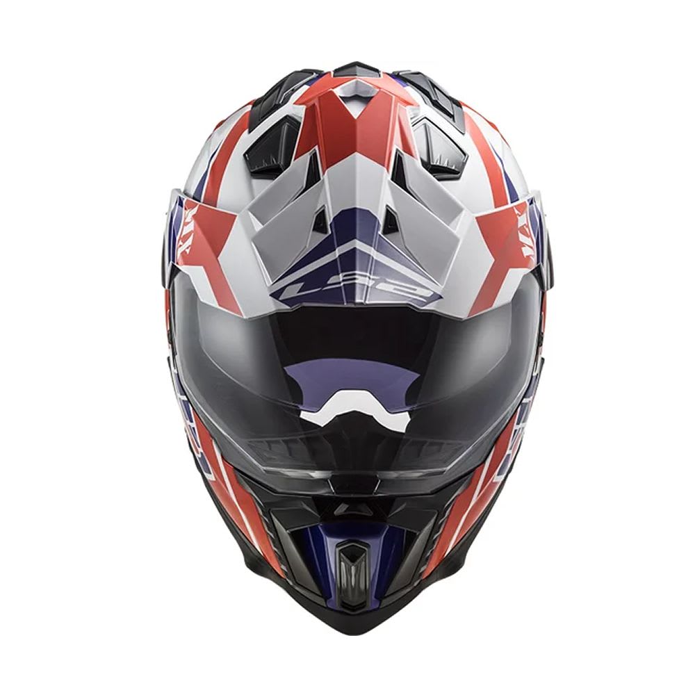 CASCO LS2 MX701 EXPLORER ATLANTIS BCO ROJO AZUL