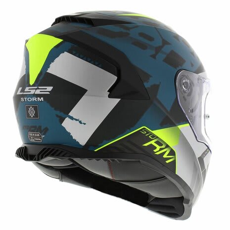 CASCO LS2 FF 800 STORM SPRINTER NEGRO PLATA COBALT