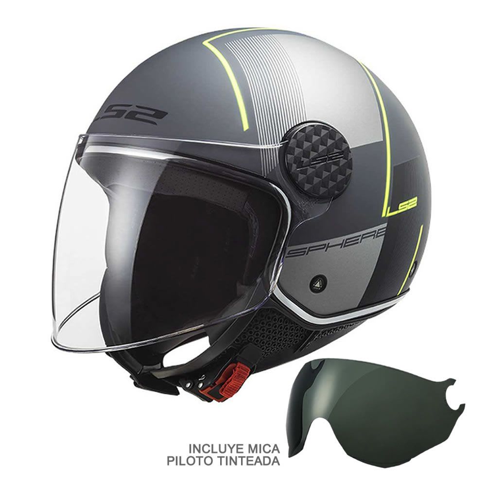 CASCO LS2 OF558 SPHERE LUX FIRM NEGRO TITANIO MATE