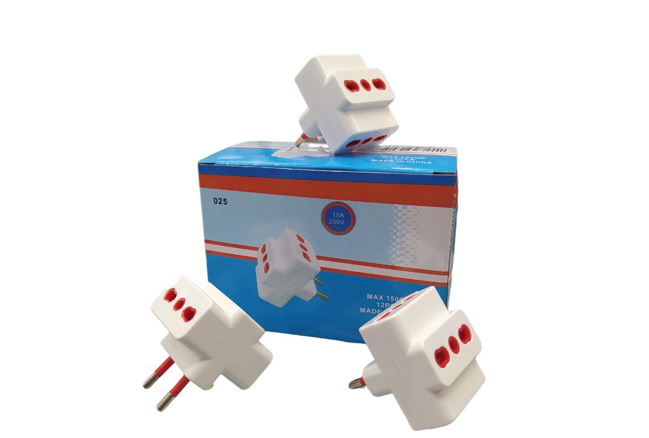1609305 ENCHUFE TRIPLE BLANCO 10A 250V