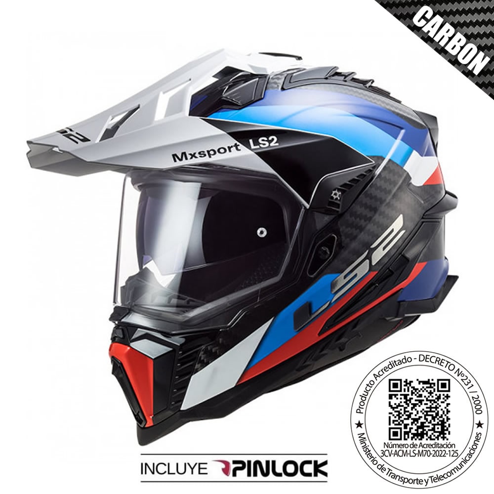 CASCO LS2 MX701C EXPLORER C FRONTIER NEGRO AZUL