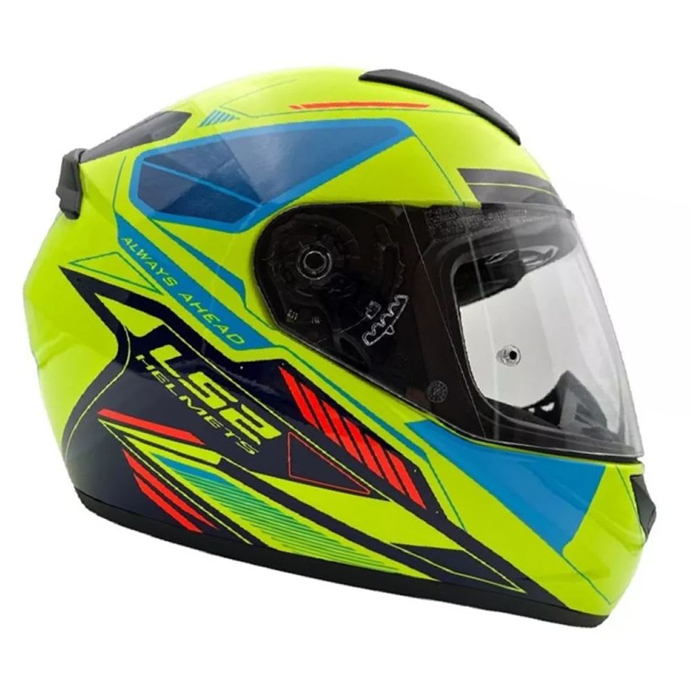 CASCO LS2 FF 352 BETHA AMARILLO AZUL MARINO