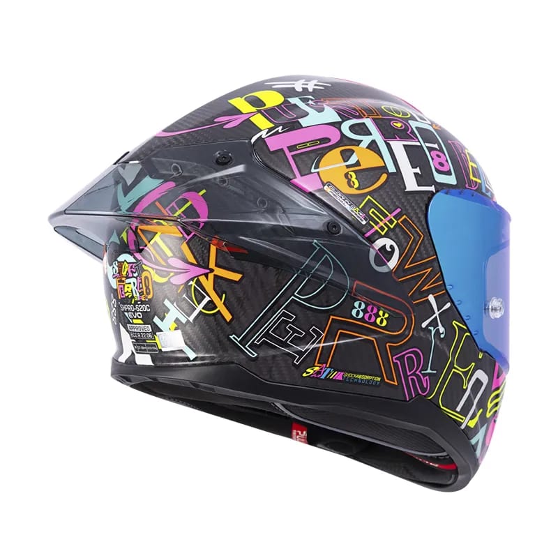 CASCO SHAFT 620 CARBON 888 AGUDELO + PLK + VISOR
