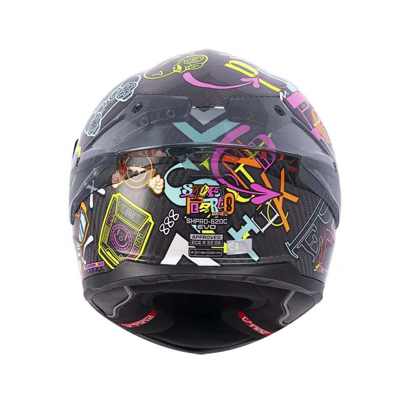 CASCO SHAFT 620 CARBON 888 AGUDELO + PLK + VISOR