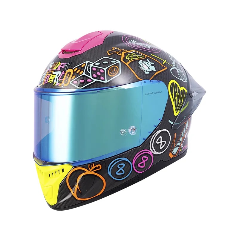 CASCO SHAFT 620 CARBON 888 AGUDELO + PLK + VISOR