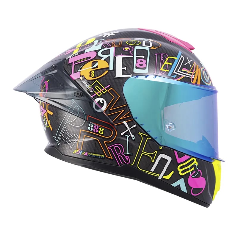 CASCO SHAFT 620 CARBON 888 AGUDELO + PLK + VISOR