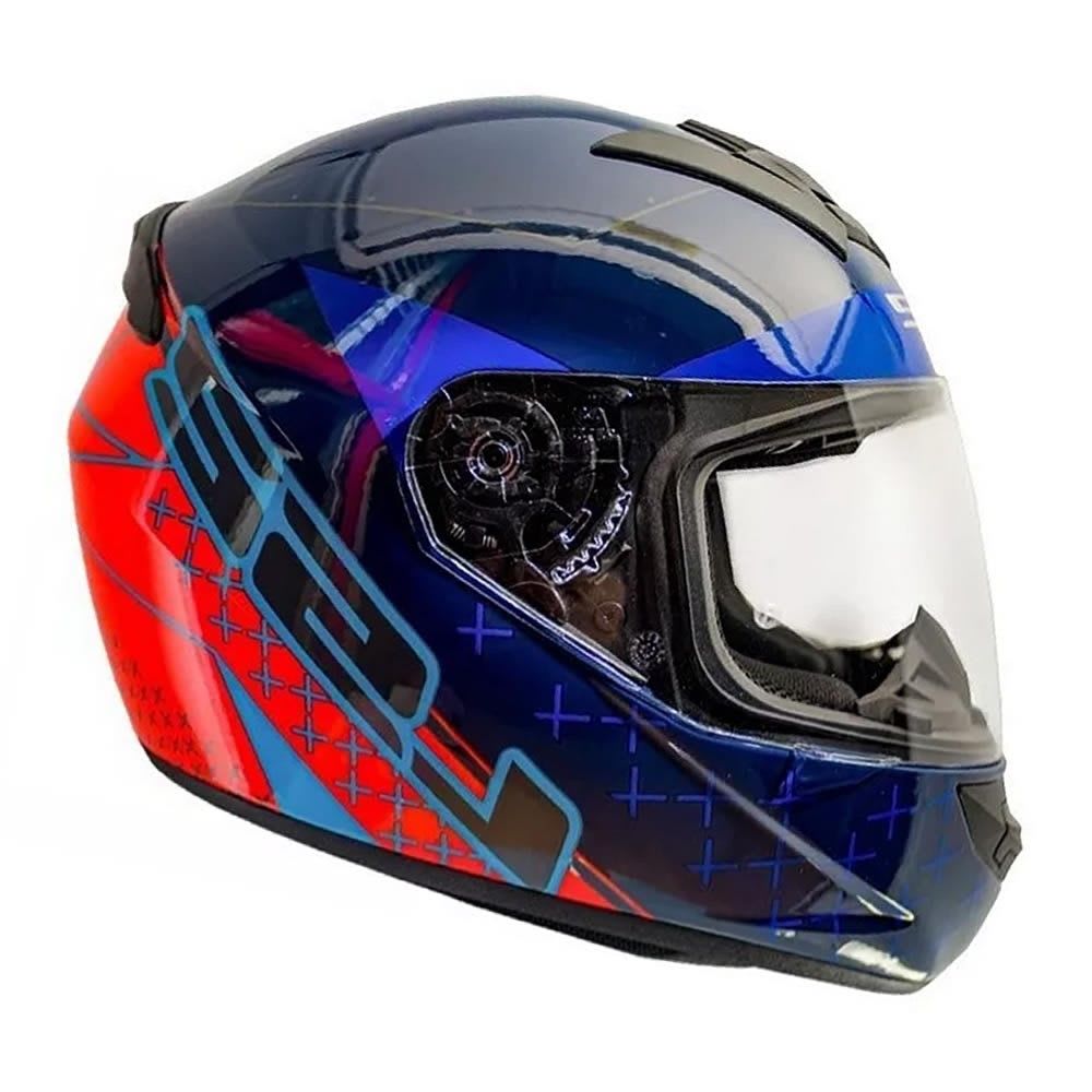 CASCO LS2 FF 352 SLIMO AZUL NARANJA MATE