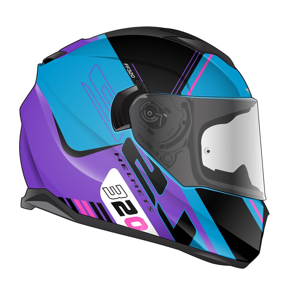 CASCO LS2 FF320 STREAM EVO SCHE AZUL MORADO
