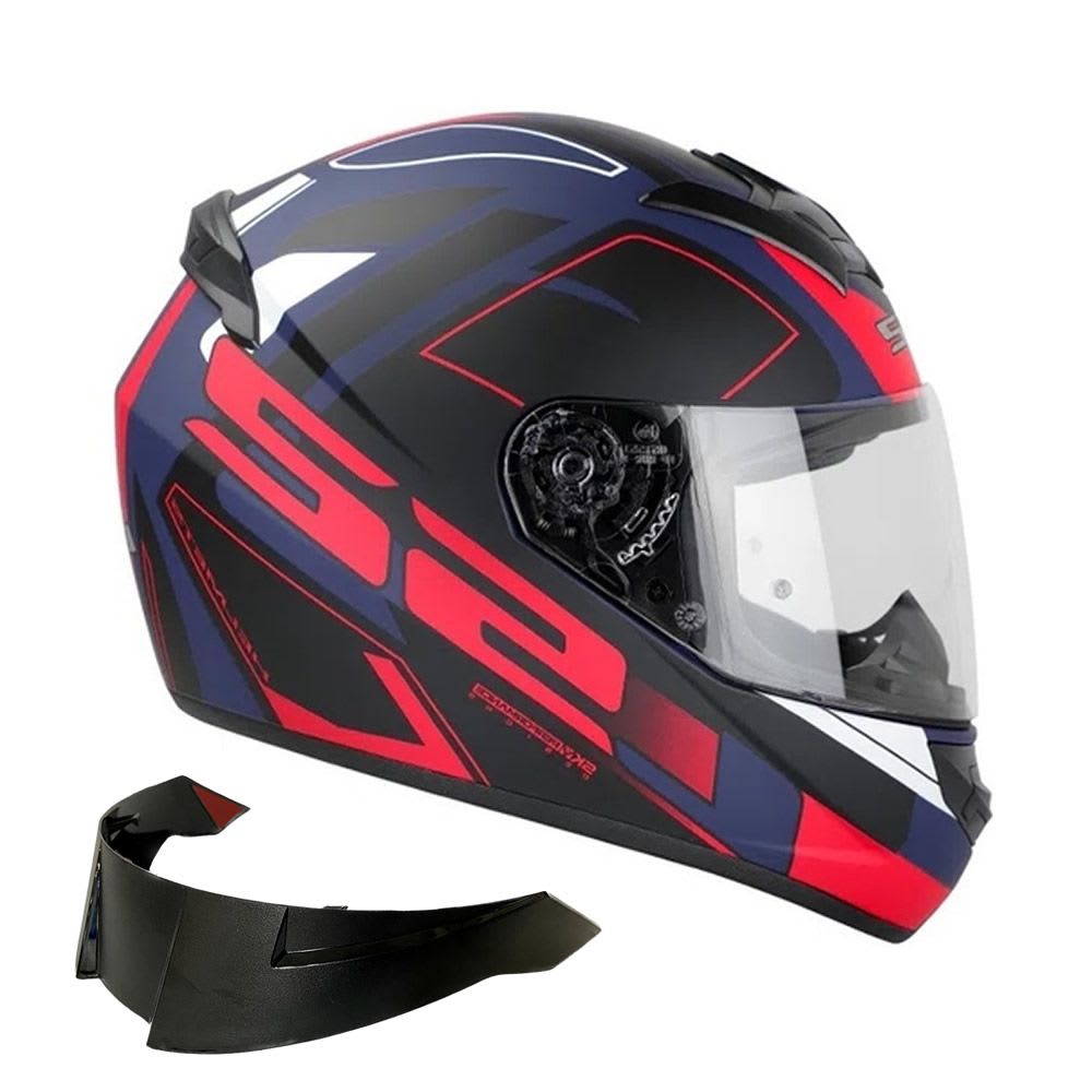 CASCO LS2 FF 352 EVO CYPRESS AZUL ROJO MATTE
