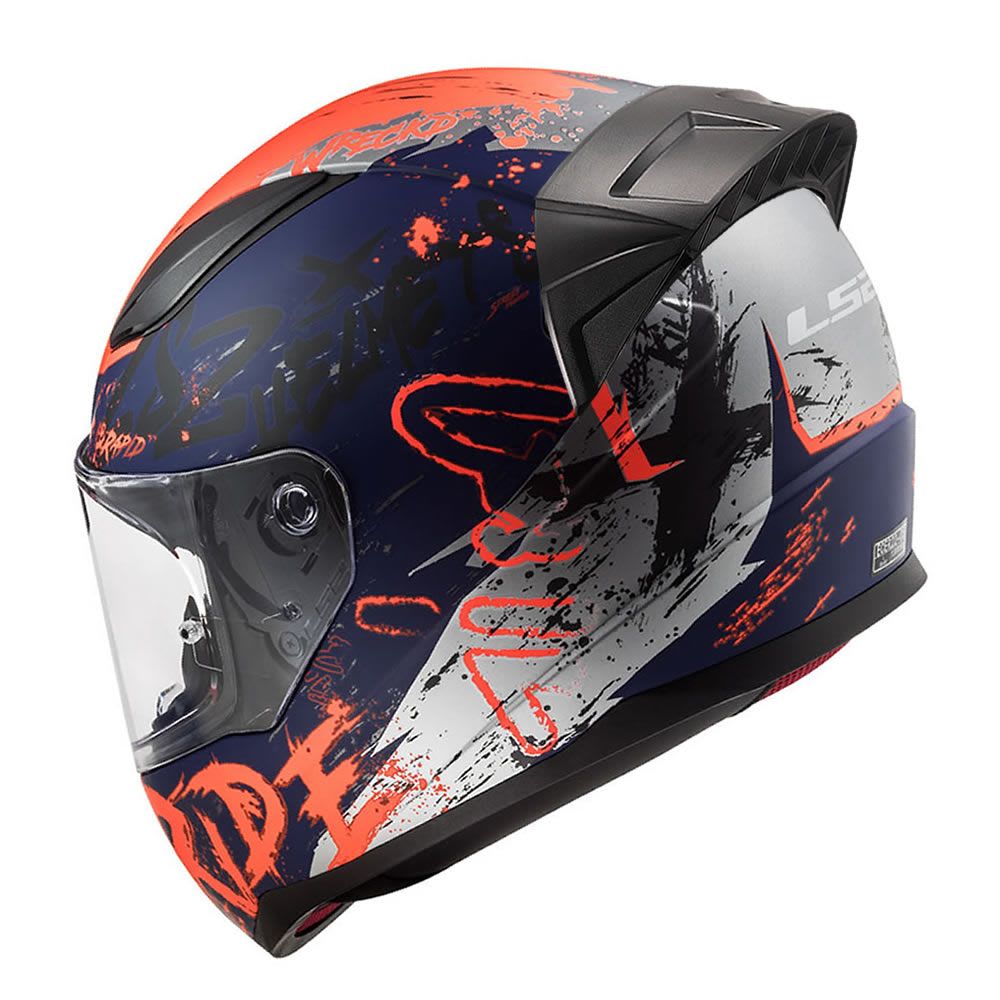 CASCO LS2 FF 353 EVO RAPID NAUGHTY AZUL NAR  MATTE