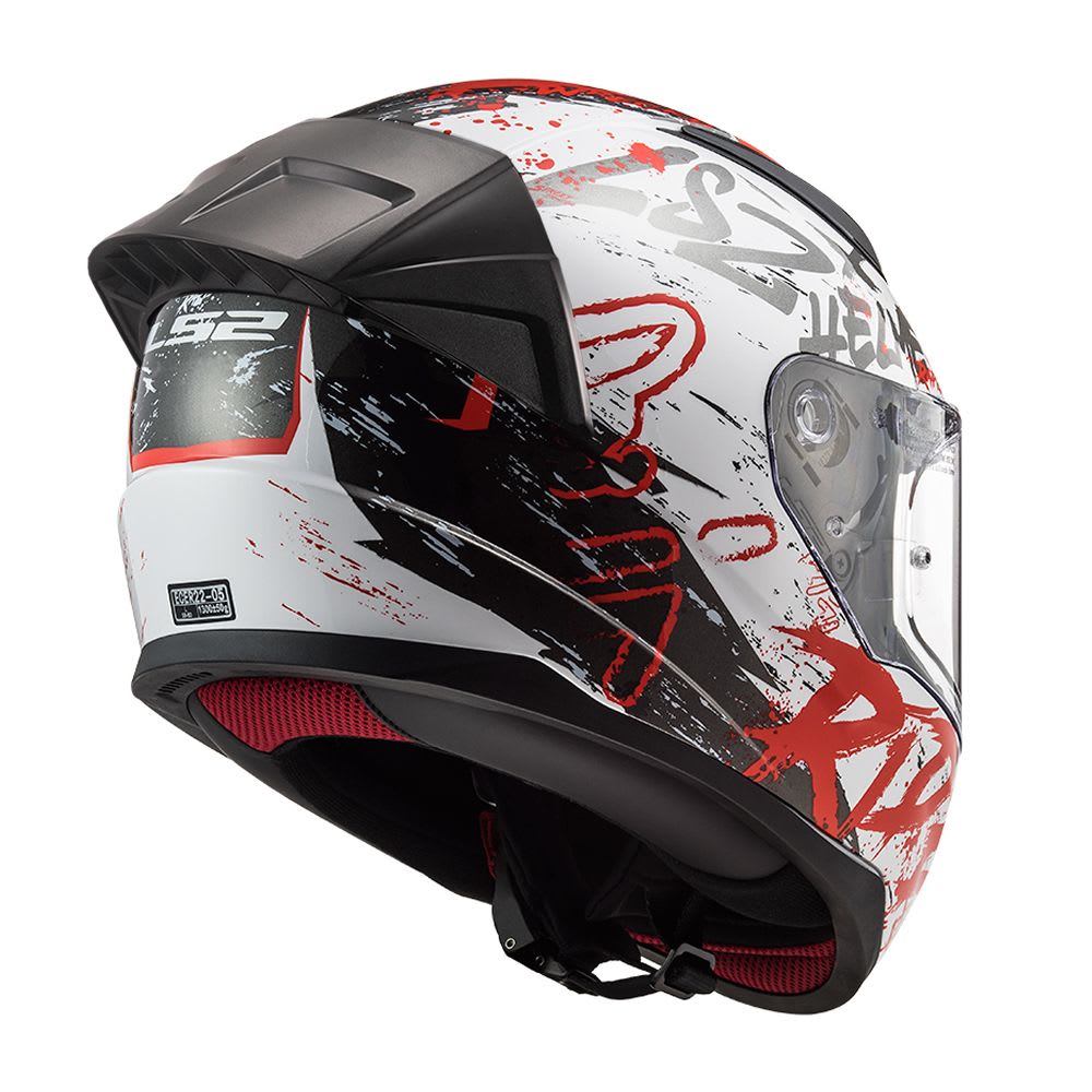 CASCO LS2 FF 353 EVO RAPID NAUGHTY BLANCO ROJO