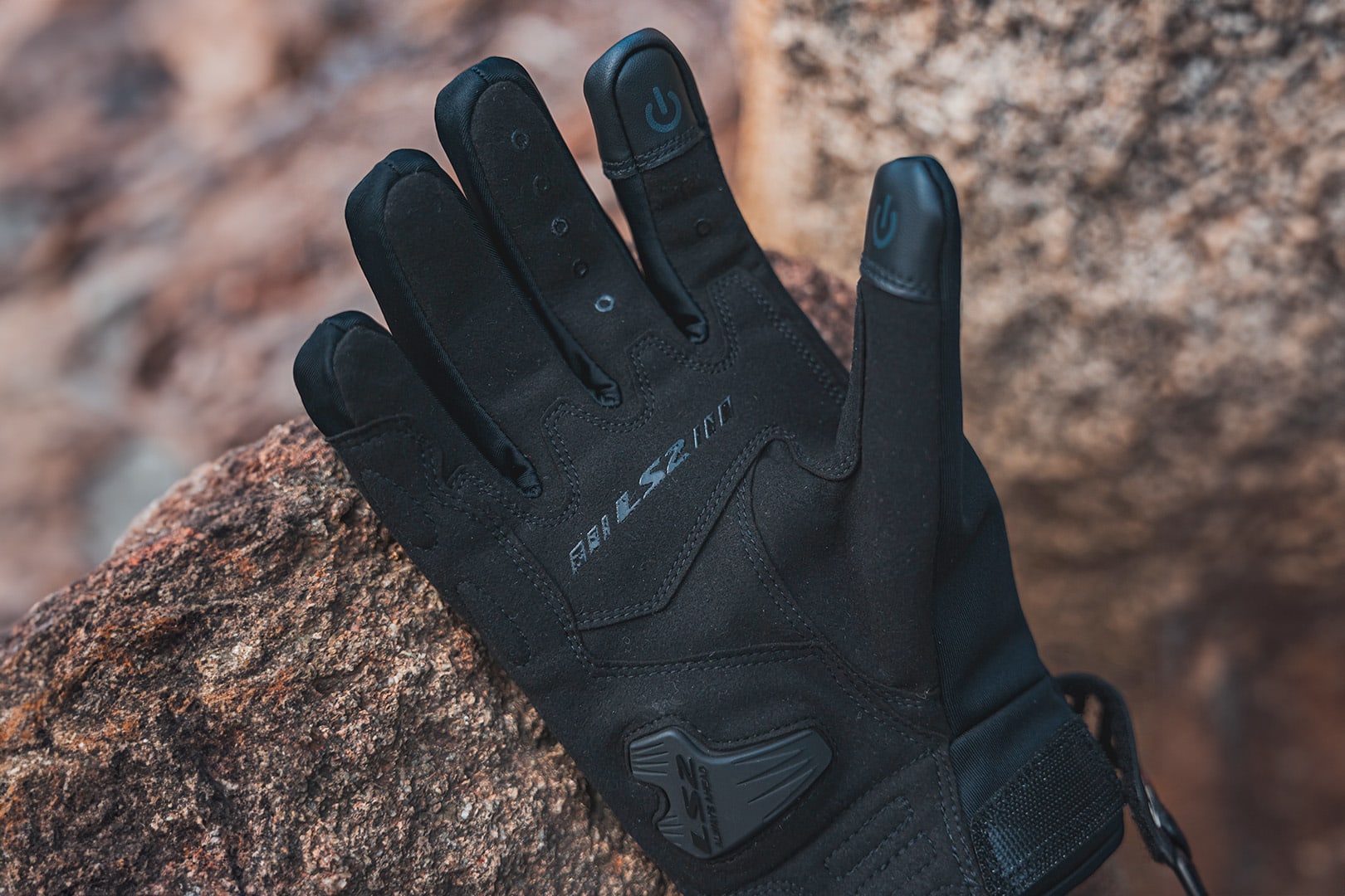 GUANTE LS2 JET II NEGRO AMARILLO HOMBRE