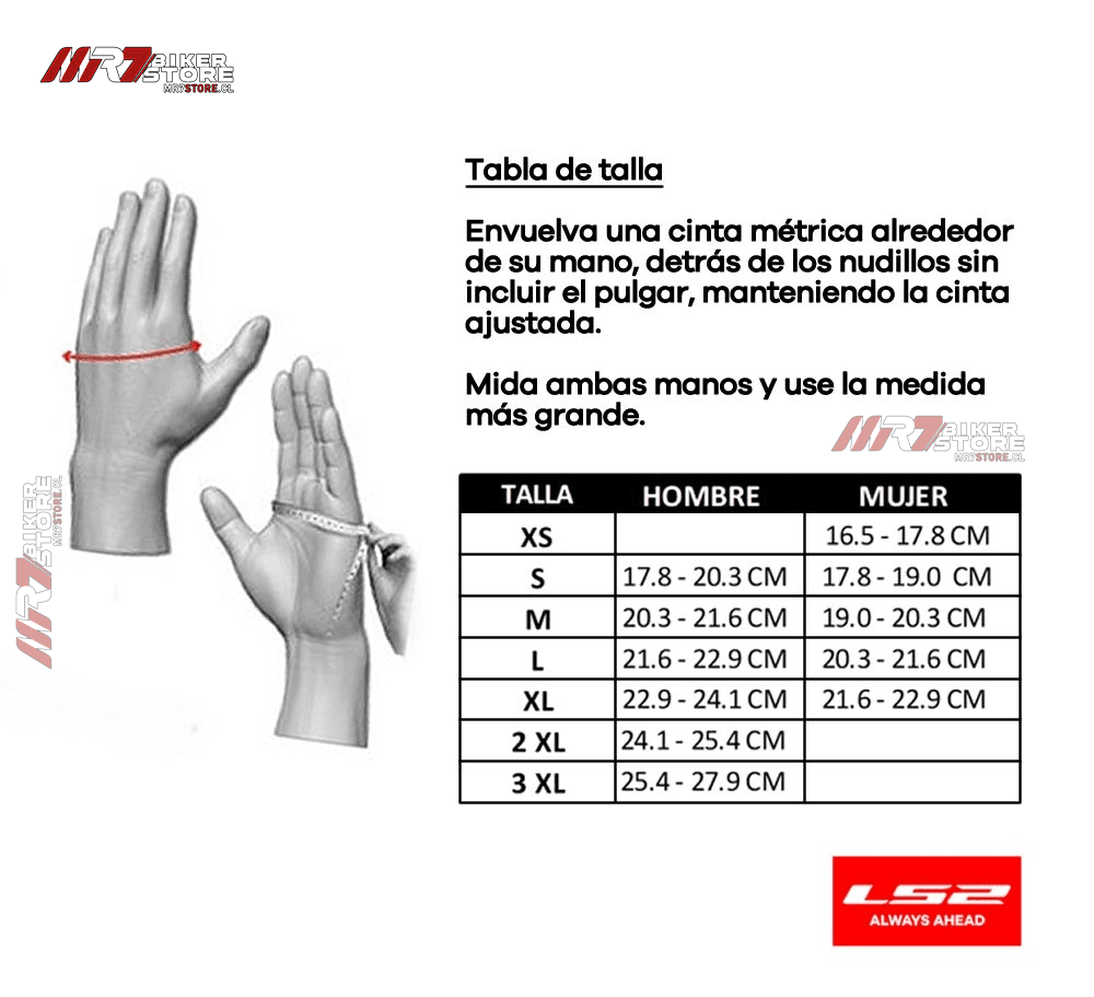 GUANTE LS2 JET II NEGRO AMARILLO HOMBRE