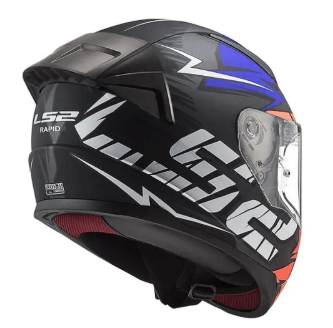 CASCO LS2 FF 353 EVO RAPID CHROMO NAR AZUL FLUO