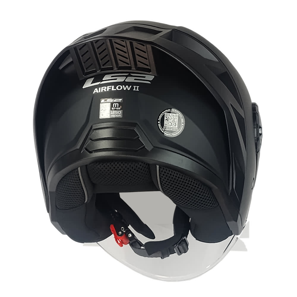 CASCO ABIERTO LS2 OF616 AIRFLOW II NEGRO MATTE
