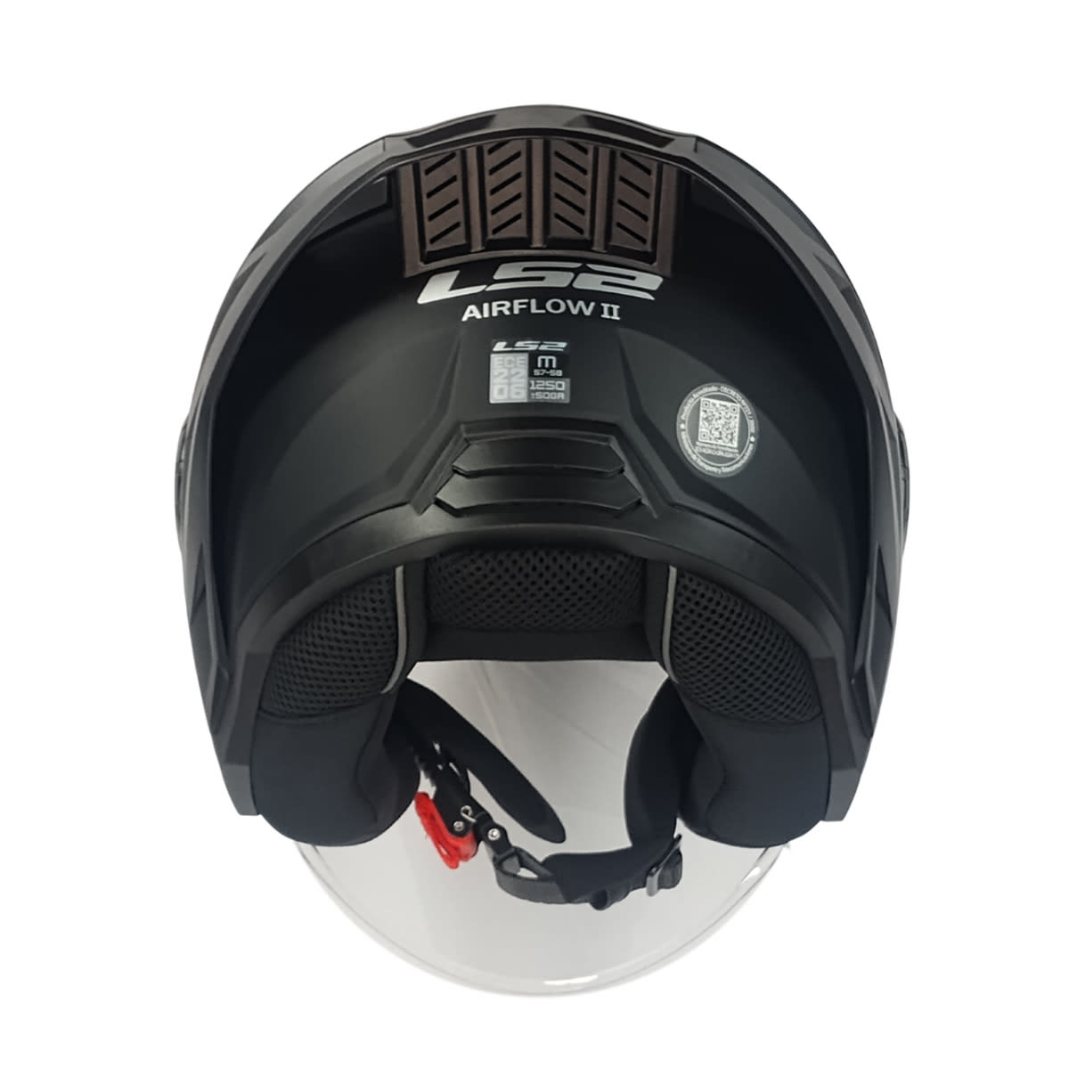 CASCO ABIERTO LS2 OF616 AIRFLOW II NEGRO MATTE