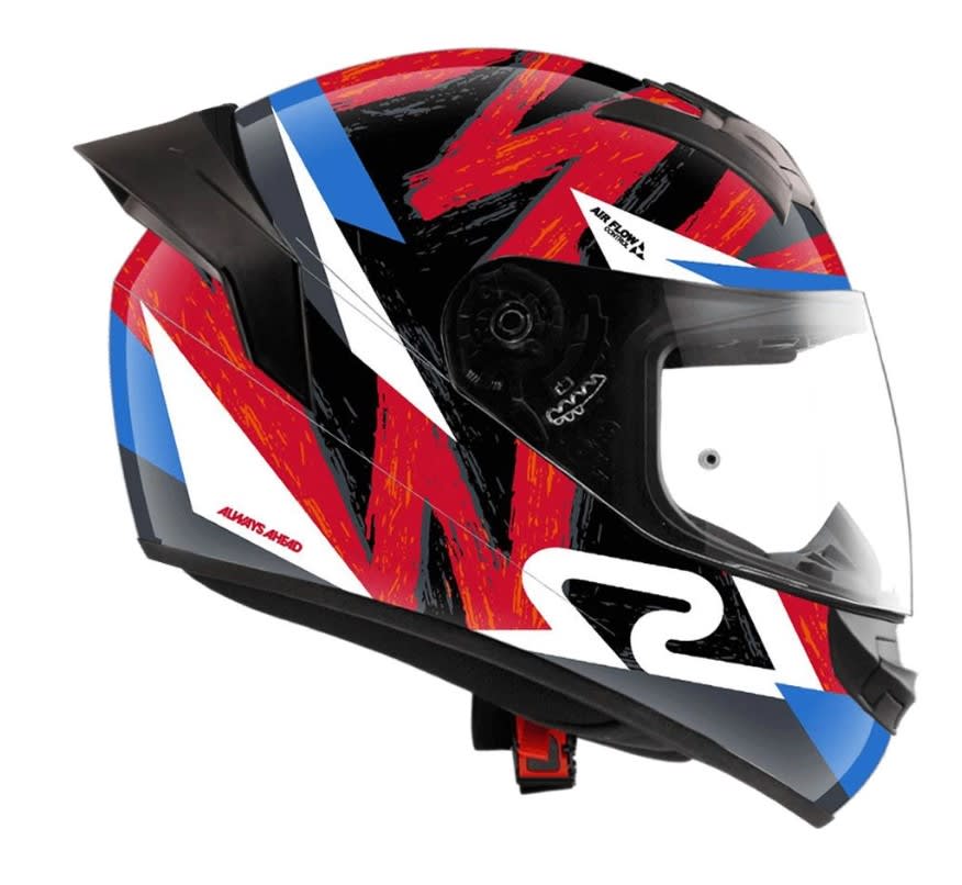 CASCO LS2 FF 352 EVO WOLVES NEGRO ROJO