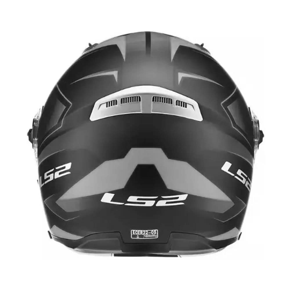 CASCO LS2 FF370 EASY STRIP NEGRO BLANCO