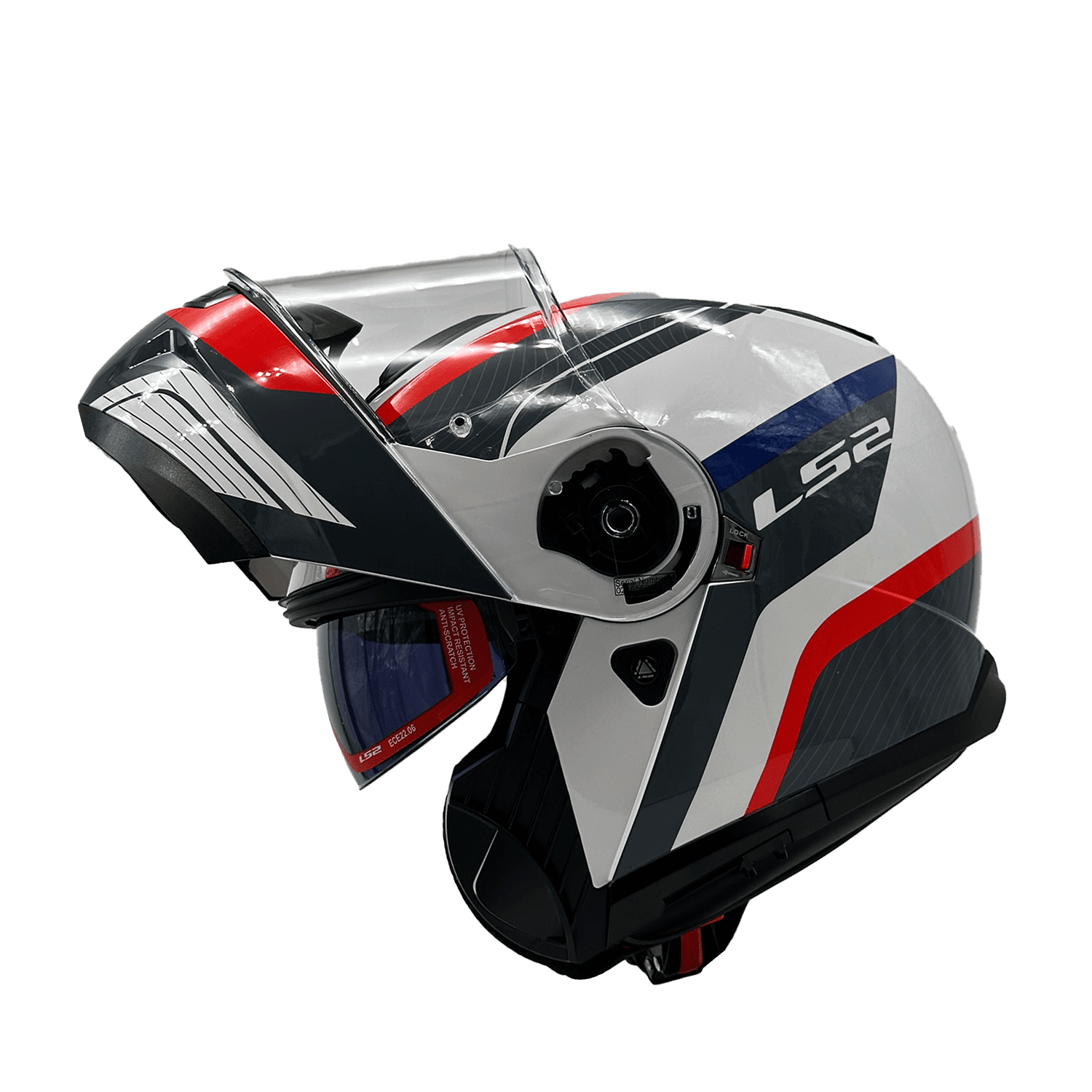 CASCO LS2 FF908 STROBE II MONZA NEGRO BLANCO ROJO