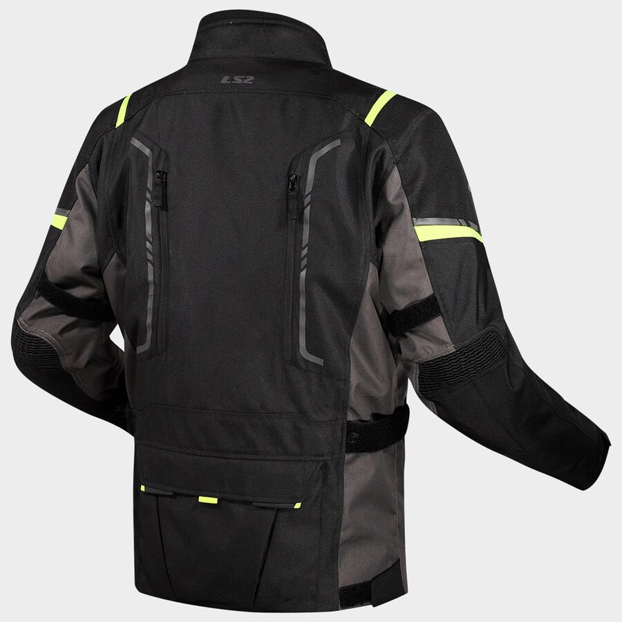 CHAQUETA LS2 NARVIK GRIS NEGRA AMARILLO