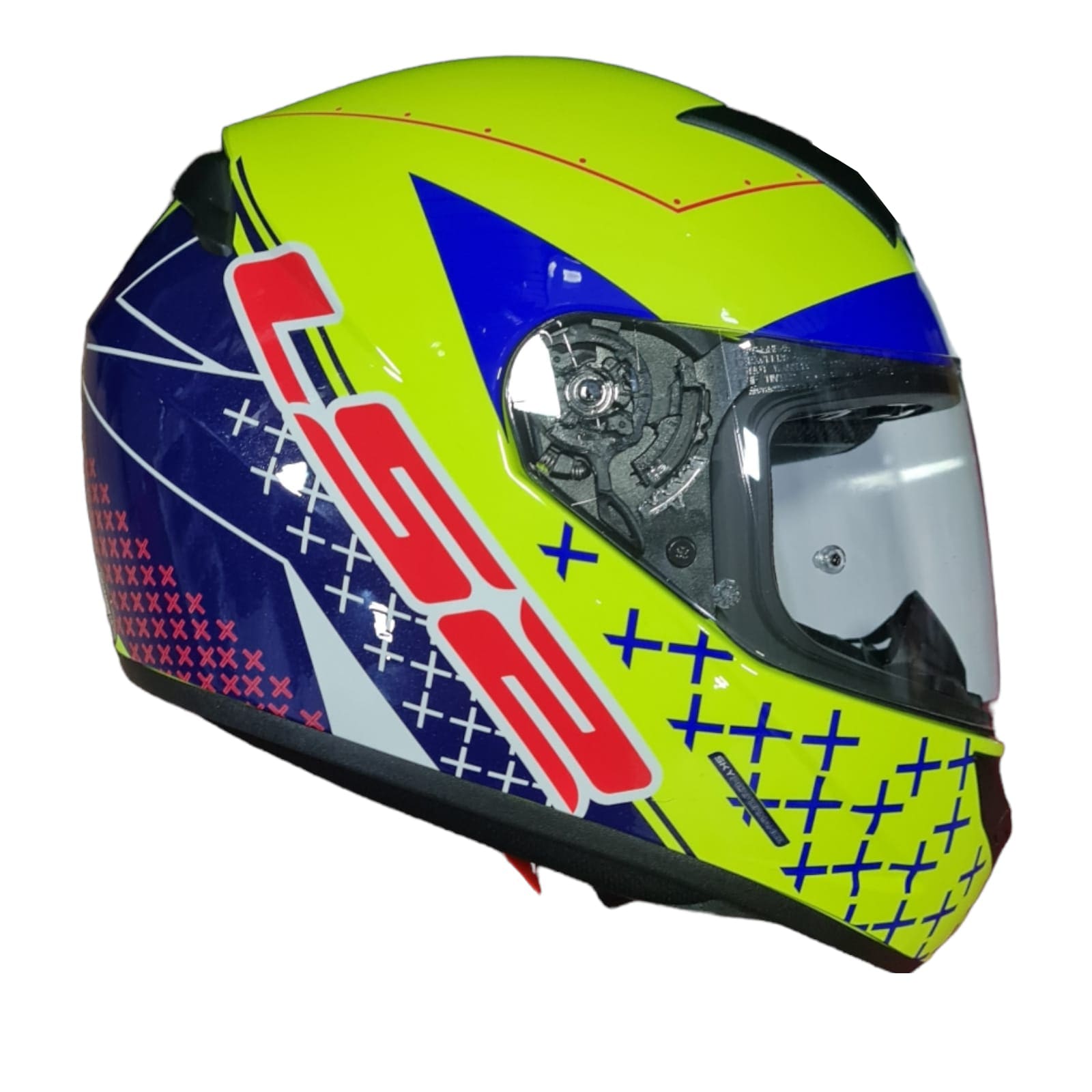 CASCO LS2 FF 352 SLIMO AMARILLO AZUL