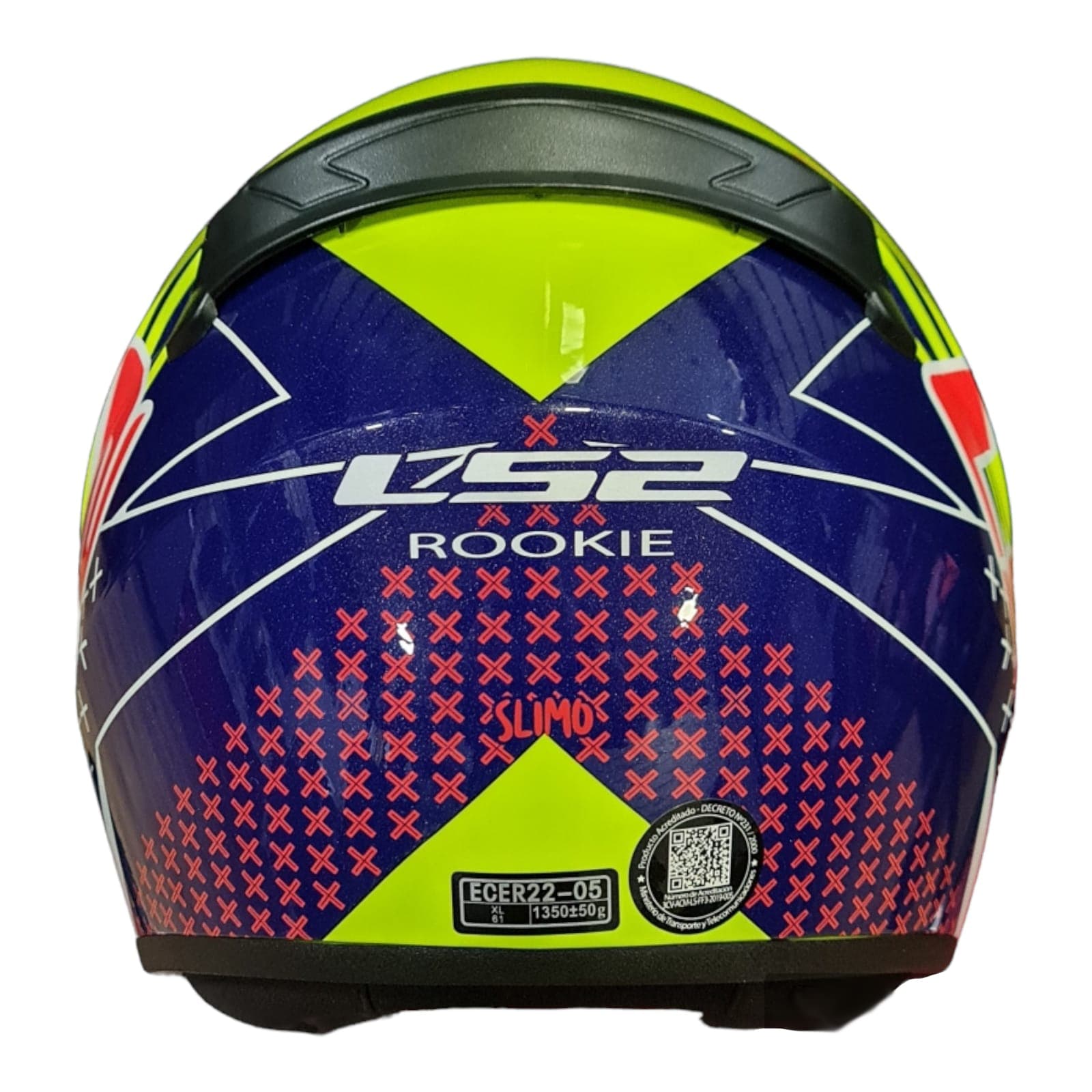 CASCO LS2 FF 352 SLIMO AMARILLO AZUL