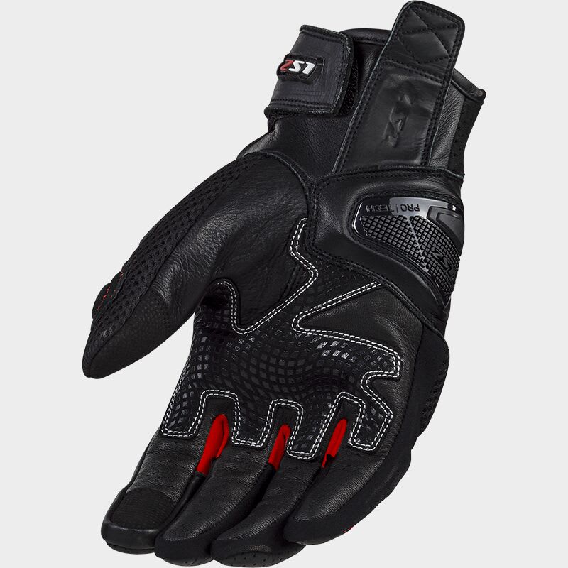 GUANTE LS2 SPARK II AIR NEGRO GRIS ROJO HOMBRE