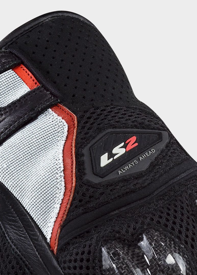 GUANTE LS2 SPARK II AIR NEGRO GRIS ROJO HOMBRE
