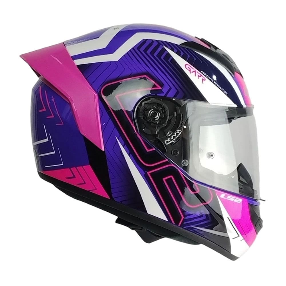 CASCO LS2 FF352 EVO GARR MORADO ROSA SPOILER ROSA