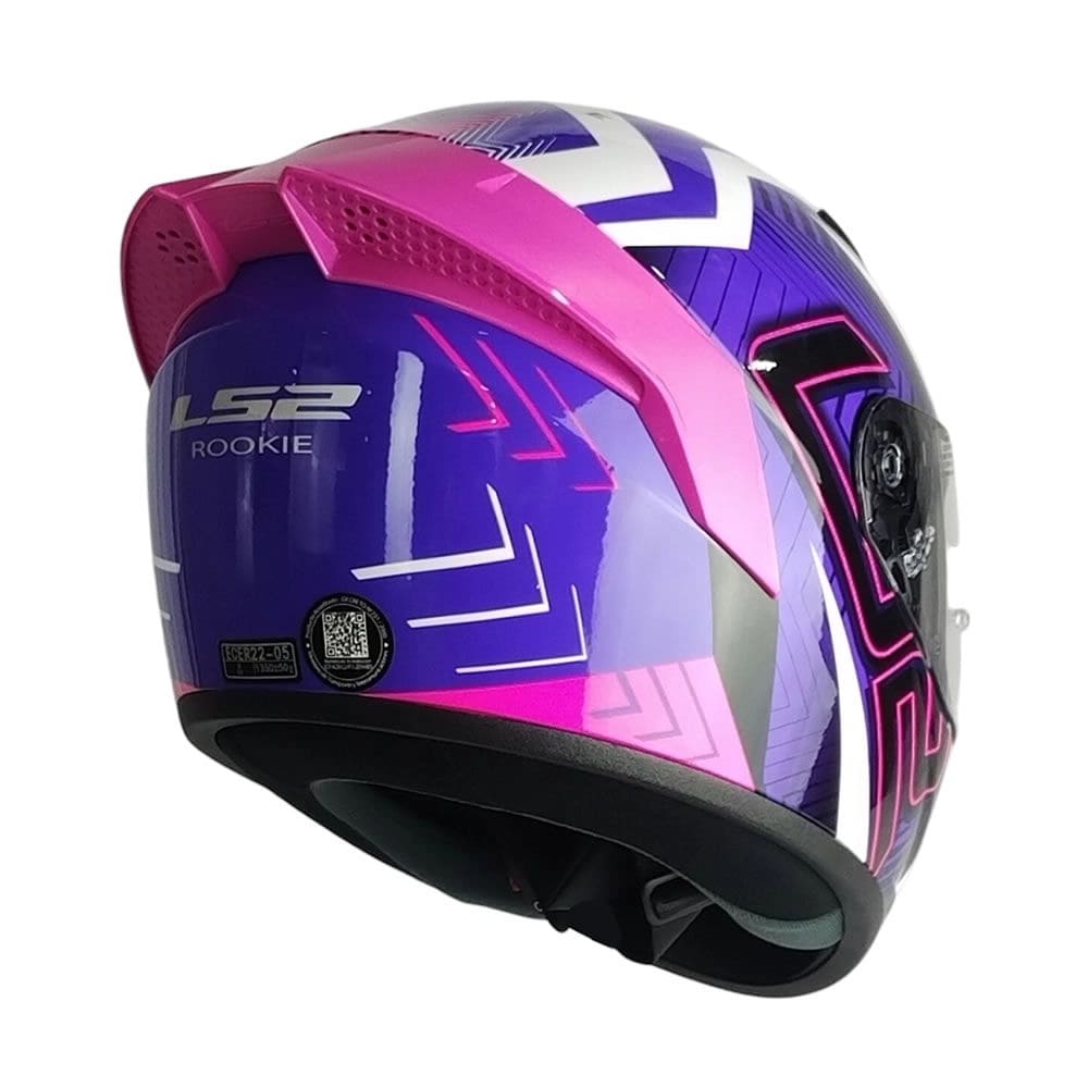 CASCO LS2 FF352 EVO GARR MORADO ROSA SPOILER ROSA