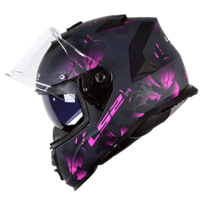 CASCO INTEGRAL LS2 FF800 STORM II BURST NEGRO ROSA MATTE
