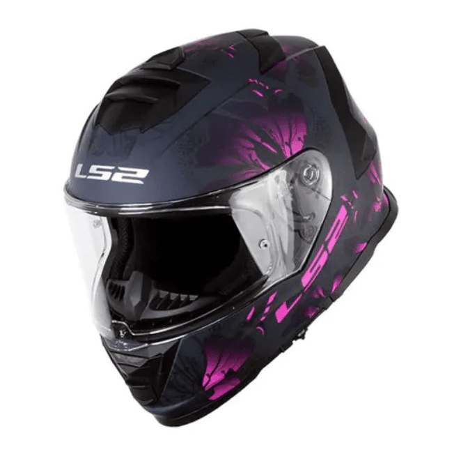 CASCO INTEGRAL LS2 FF800 STORM II BURST NEGRO ROSA MATTE