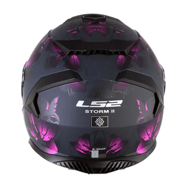 CASCO INTEGRAL LS2 FF800 STORM II BURST NEGRO ROSA MATTE