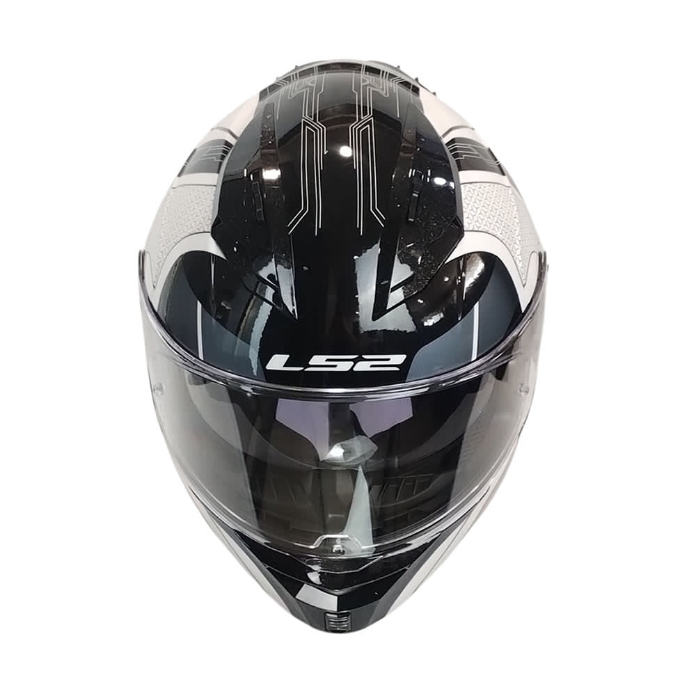 CASCO LS2 FF806 FUSION NEXUS BLANCO NEGRO