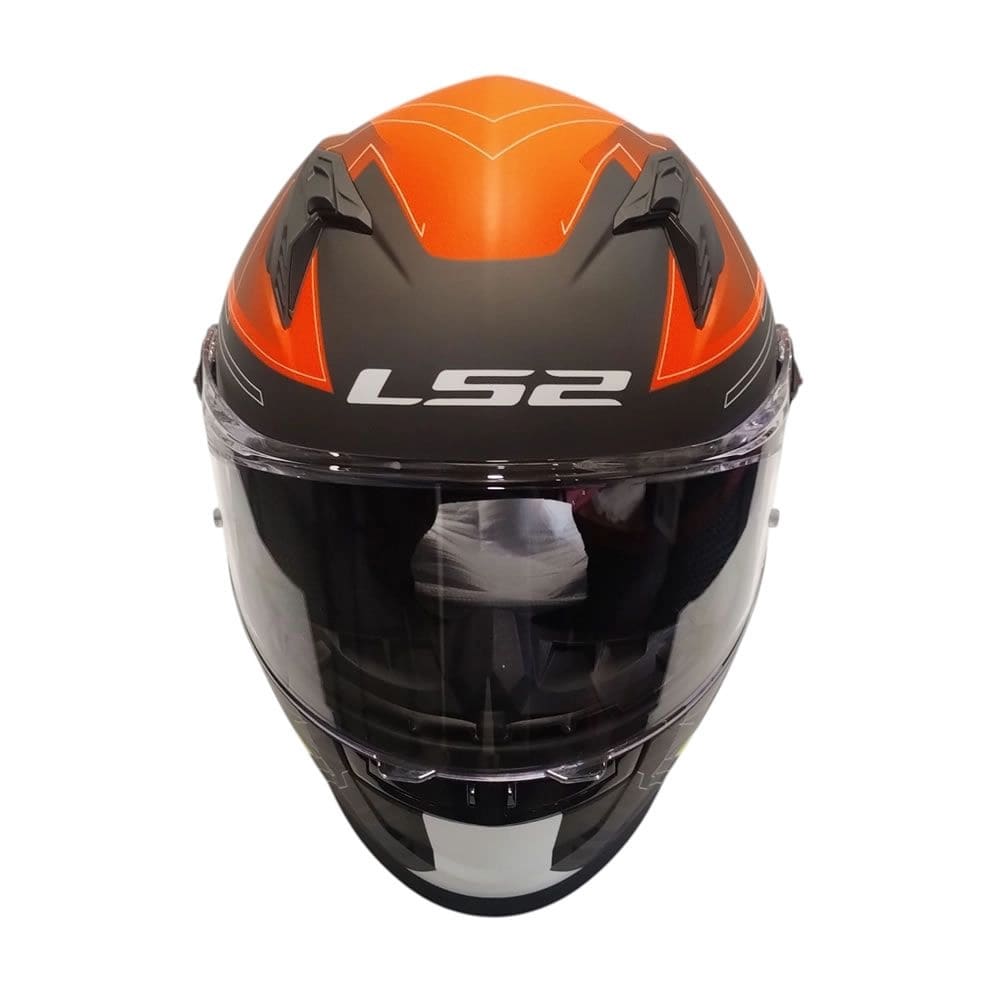 CASCO LS2 FF816 COSMOS DIGITAL NEGRO NARANJA MATE SP/CEL