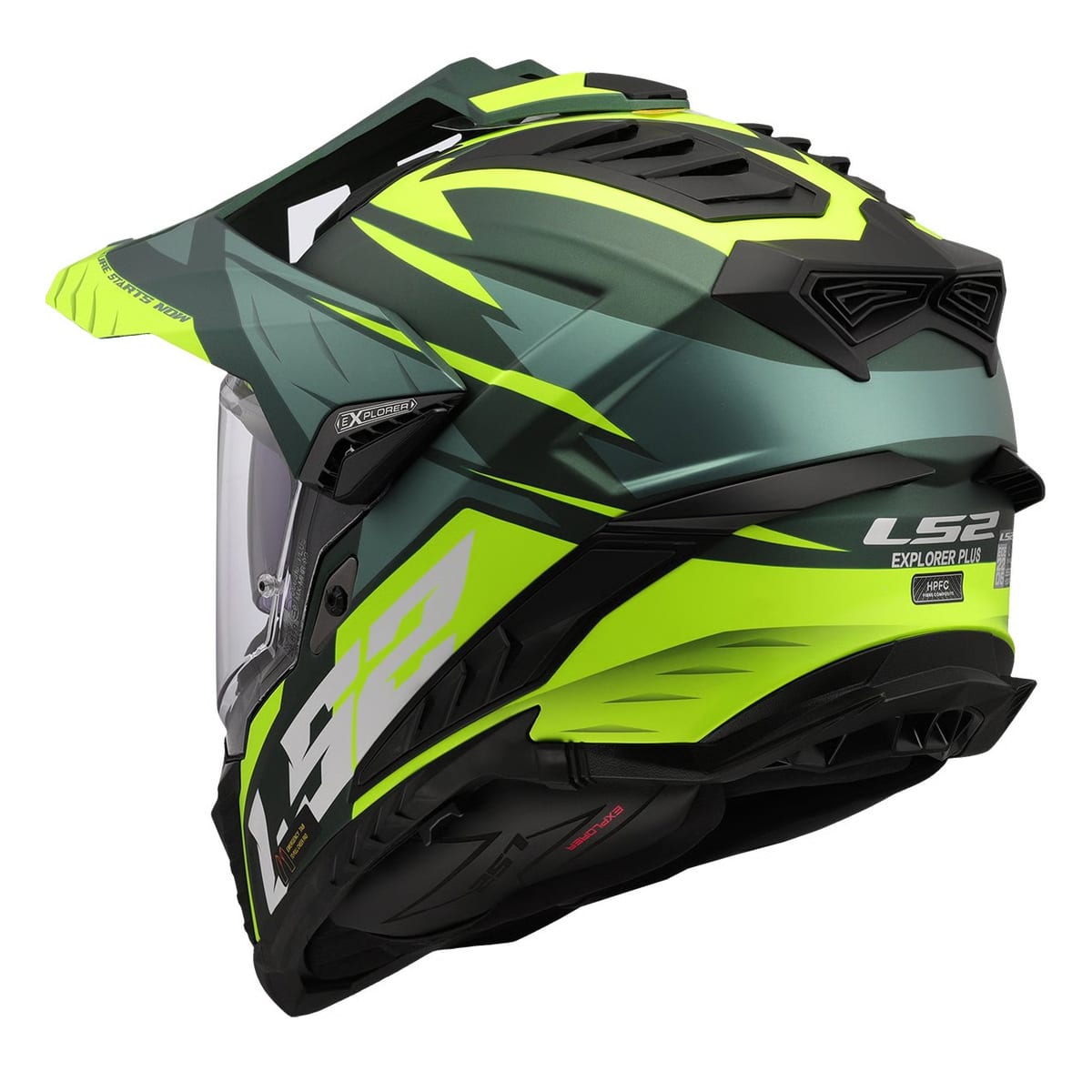 CASCO LS2 MX701 EXPLORER SPIRE VERDE AMARILLO MATE