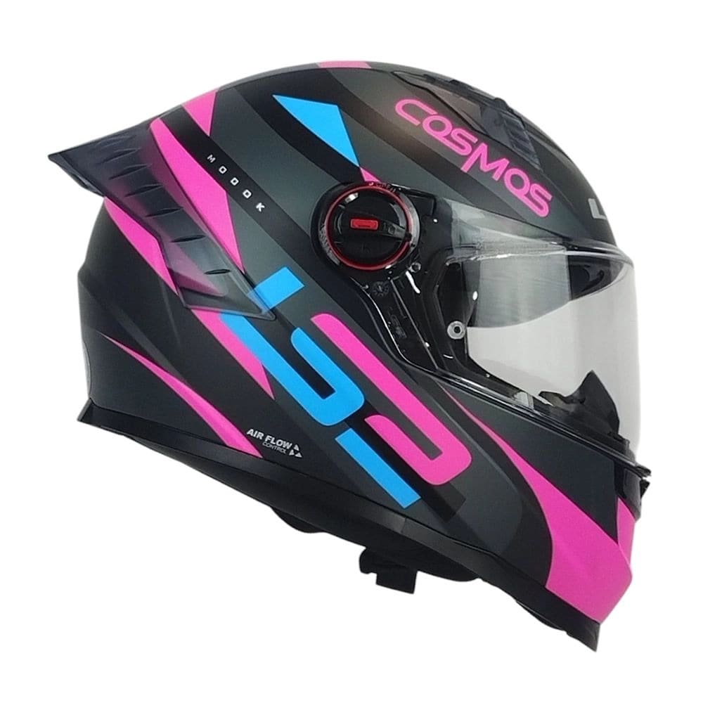 CASCO LS2 FF816 COSMOS MODOK NEGRO ROSA MATE ST