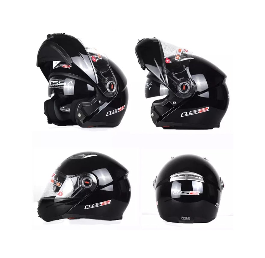 CASCO LS2 FF370 EASY FULL NEGRO BRILLO