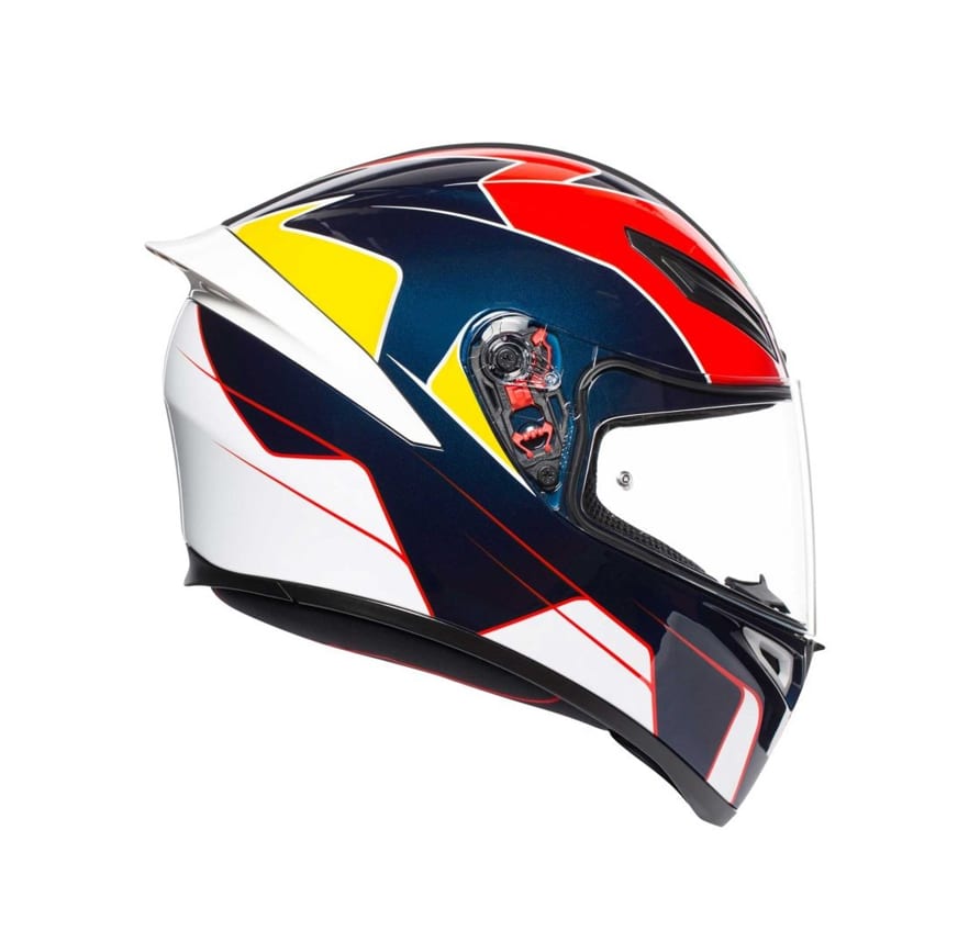 CASCO AGV K1 PITLANE AZUL/ROJO/AMARILLO