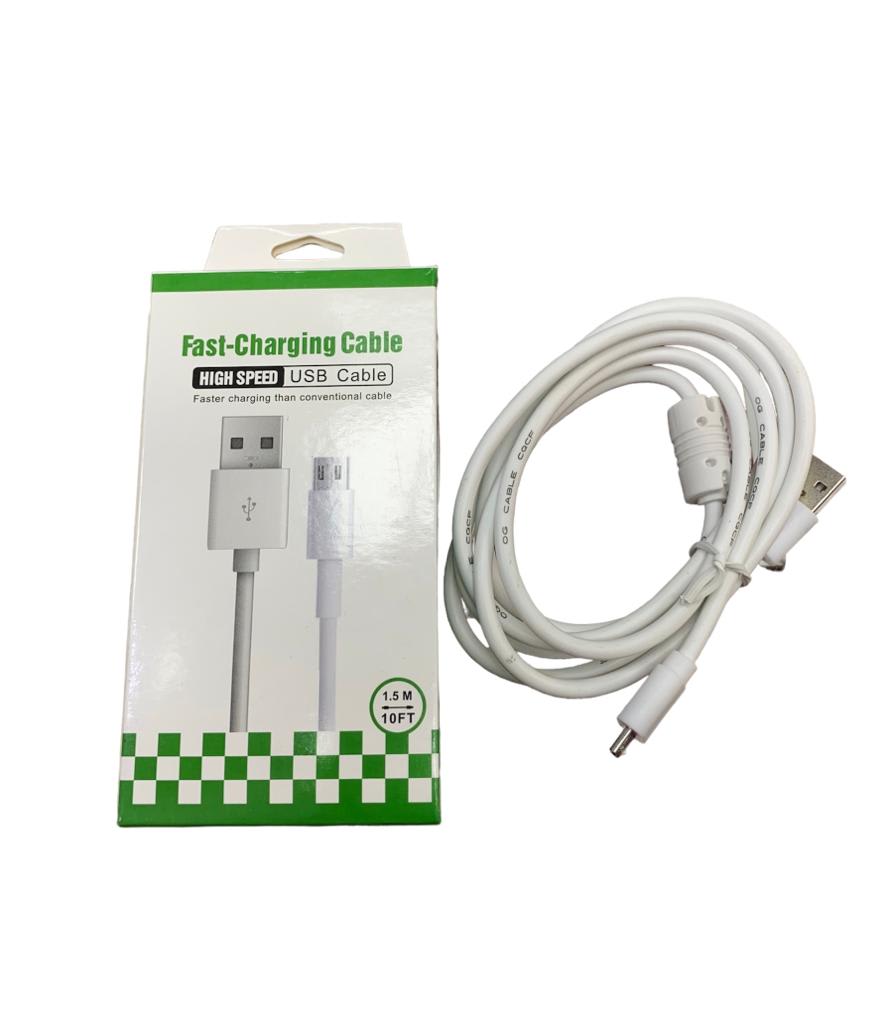 ELEC 032839 CABLE USB MICRO 1.5 MTS 32831 CAJA BCO/VERDE