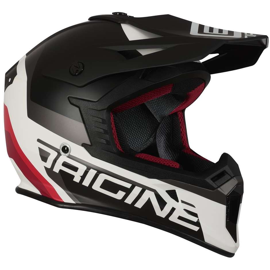CASCO ORIGINE HERO MX NEGRO BLANCO MATE