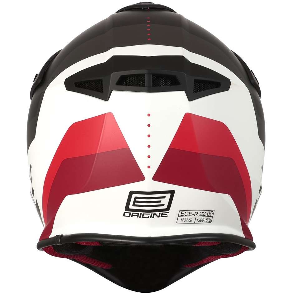 CASCO ORIGINE HERO MX NEGRO BLANCO MATE