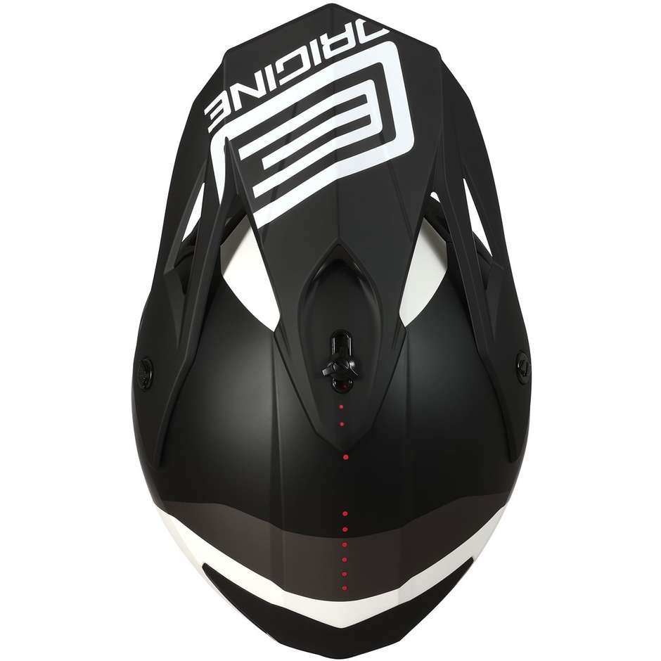 CASCO ORIGINE HERO MX NEGRO BLANCO MATE