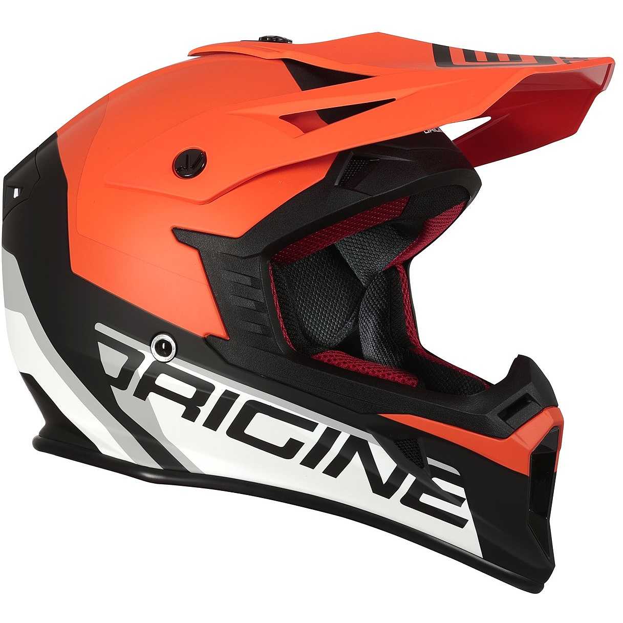 CASCO ORIGINE HERO MX FLUO NARANJO NEGRO MATE